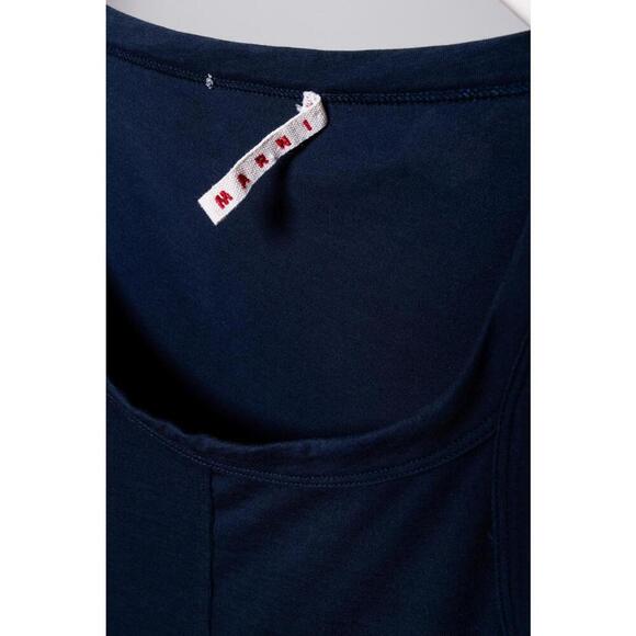 Marni Navy Ruffle Tank Top - Picture 3 of 3